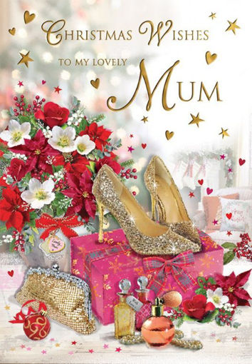 Picture of CHRISTMAS WISHES LOVELY MUM CARD